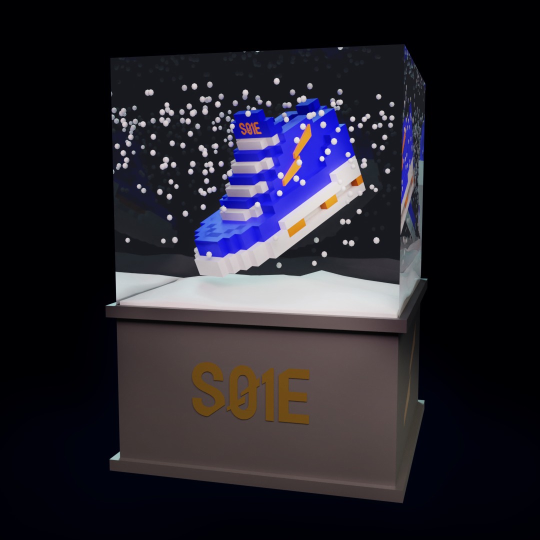 S01E Sneaker Snow Globes