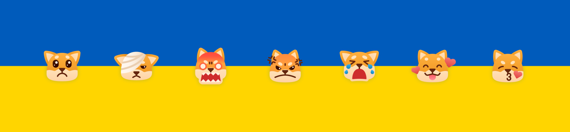 Pray for Ukraine Shiba