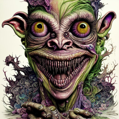 Grotesque goblin